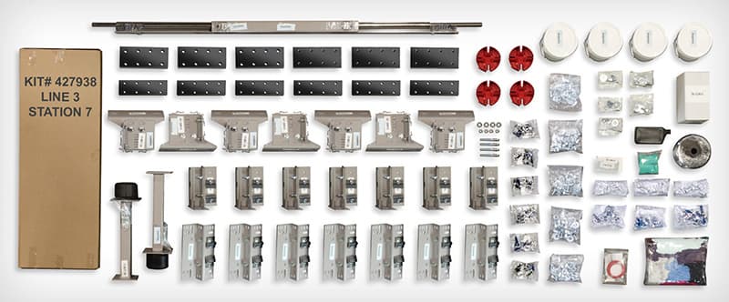 Monteferro complete hoistway system components kit